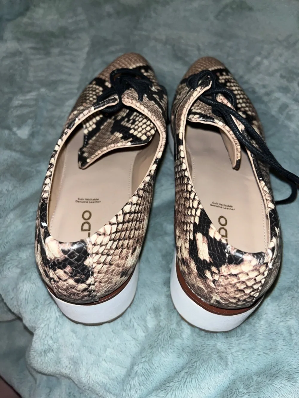 ALDO Genuine Leather Platform Shoes